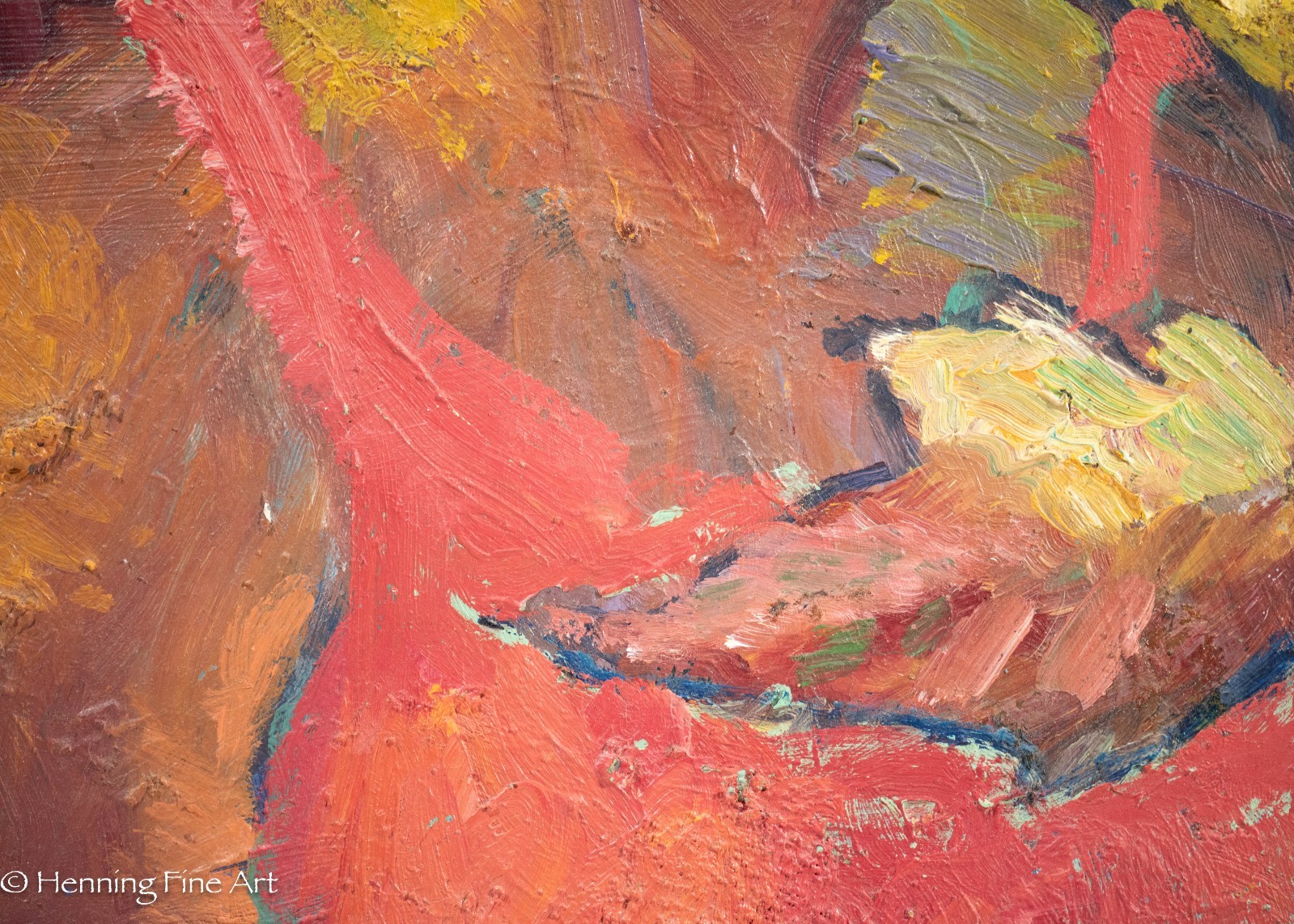 Beautiful Impressionist Female Portrait by M. Tuffnell «Madonna of the Shell» 88