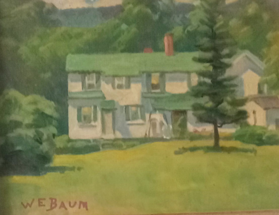Walter Emerson Baum Oil American Impressionist Bucks County Pennsylvania