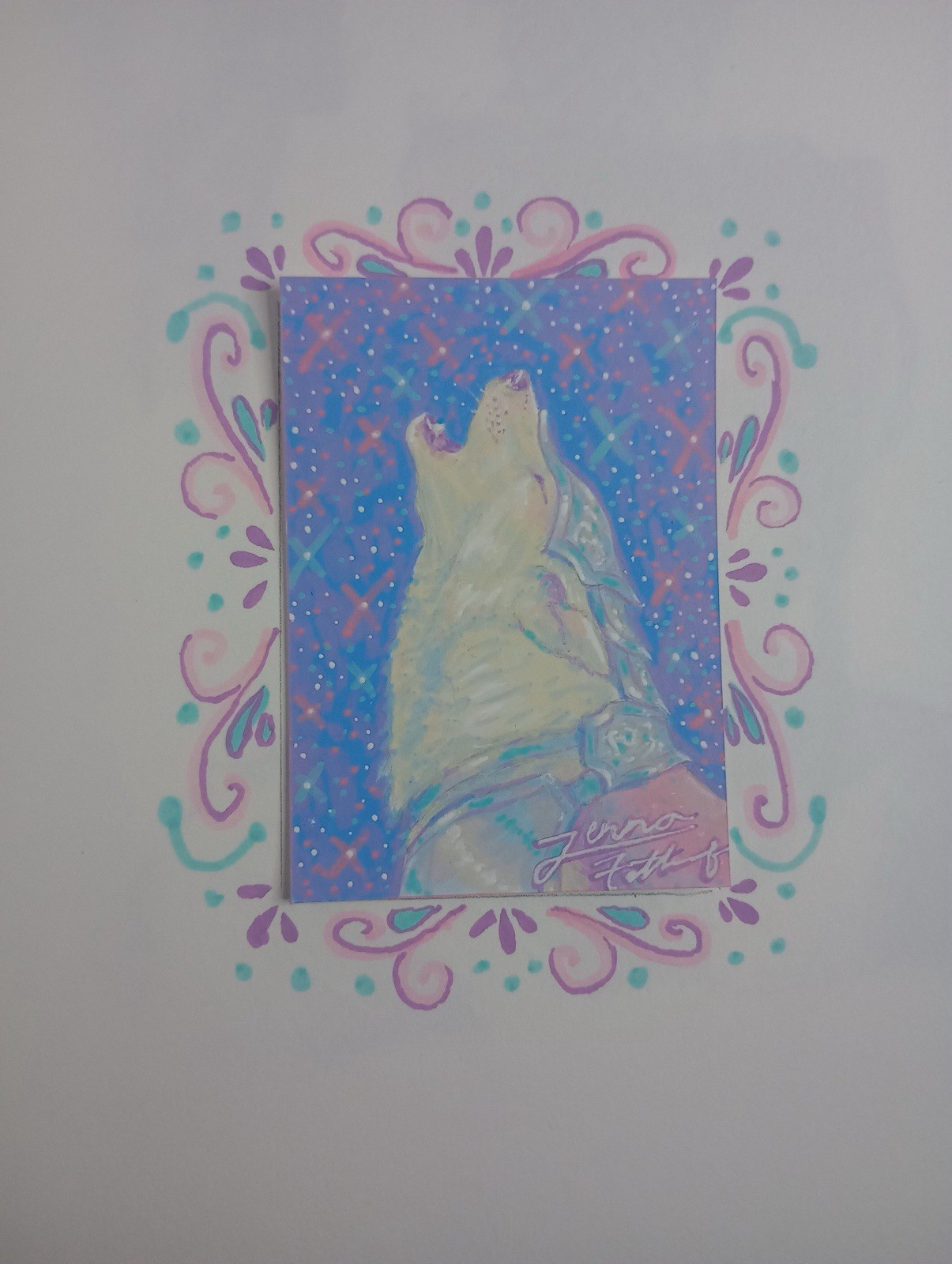 ACEO original painting 2.5 x 3.5 medieval animal fantasy by SilentPetal Studio