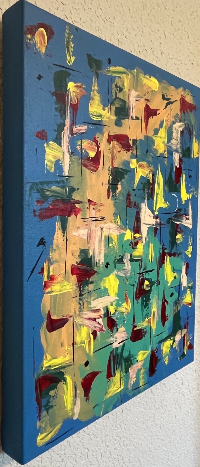 Original Abstract Acrylic Art Painting titled F0508