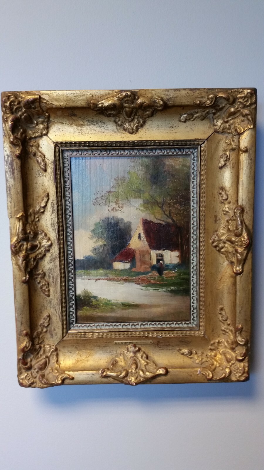 Jules Dupre: Signed Original Oil Painting: French Barbizon Impressionism