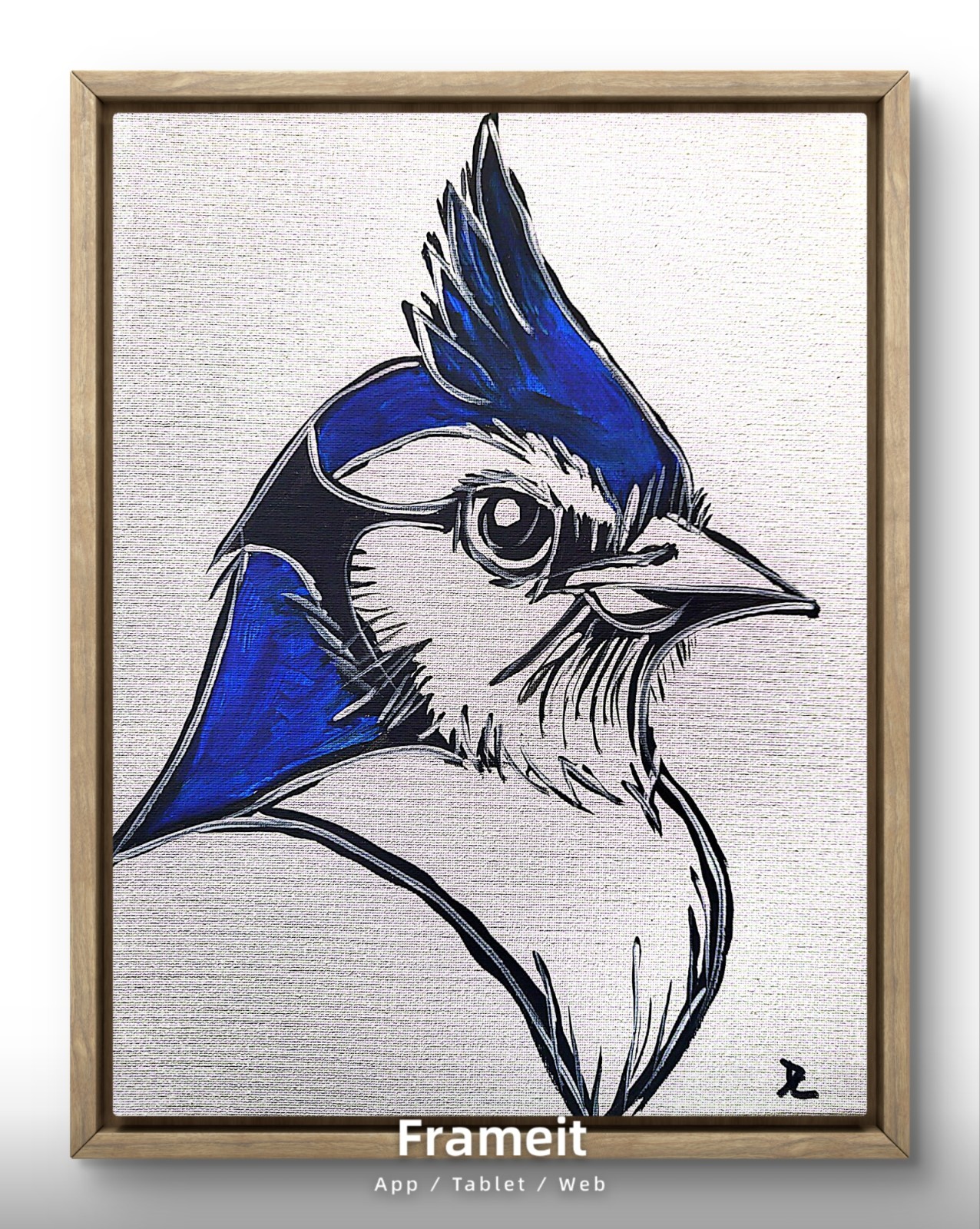 D Cook EXPRESSIONISM 14X11 Bird ABSTRACT ORIGINAL ART MODERN HOME