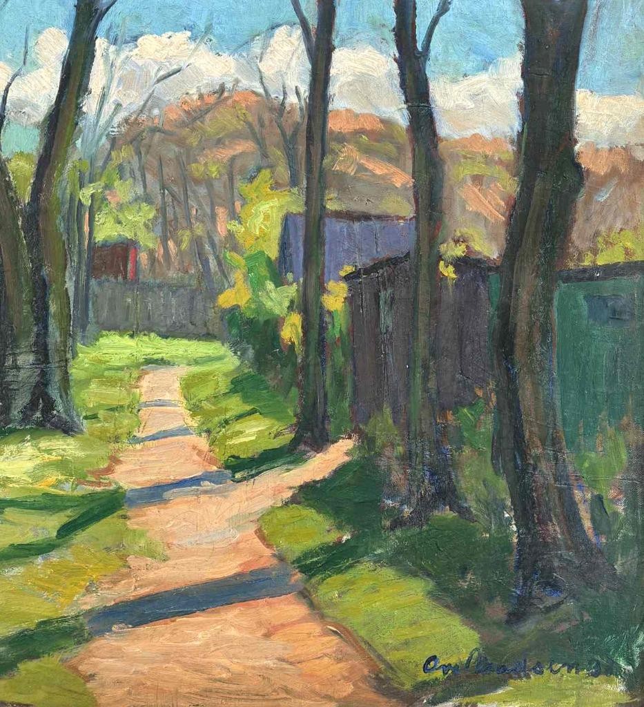Ove Madsen (1889) – Fine Modernist Forest Oil Painting, Dated 1931, COA