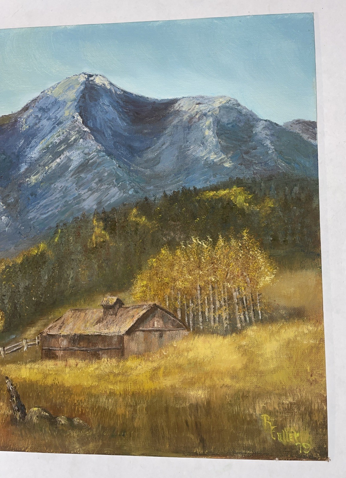 Large Oil Painting “Bear Basin Ranch Colorado” Signed R Fuller