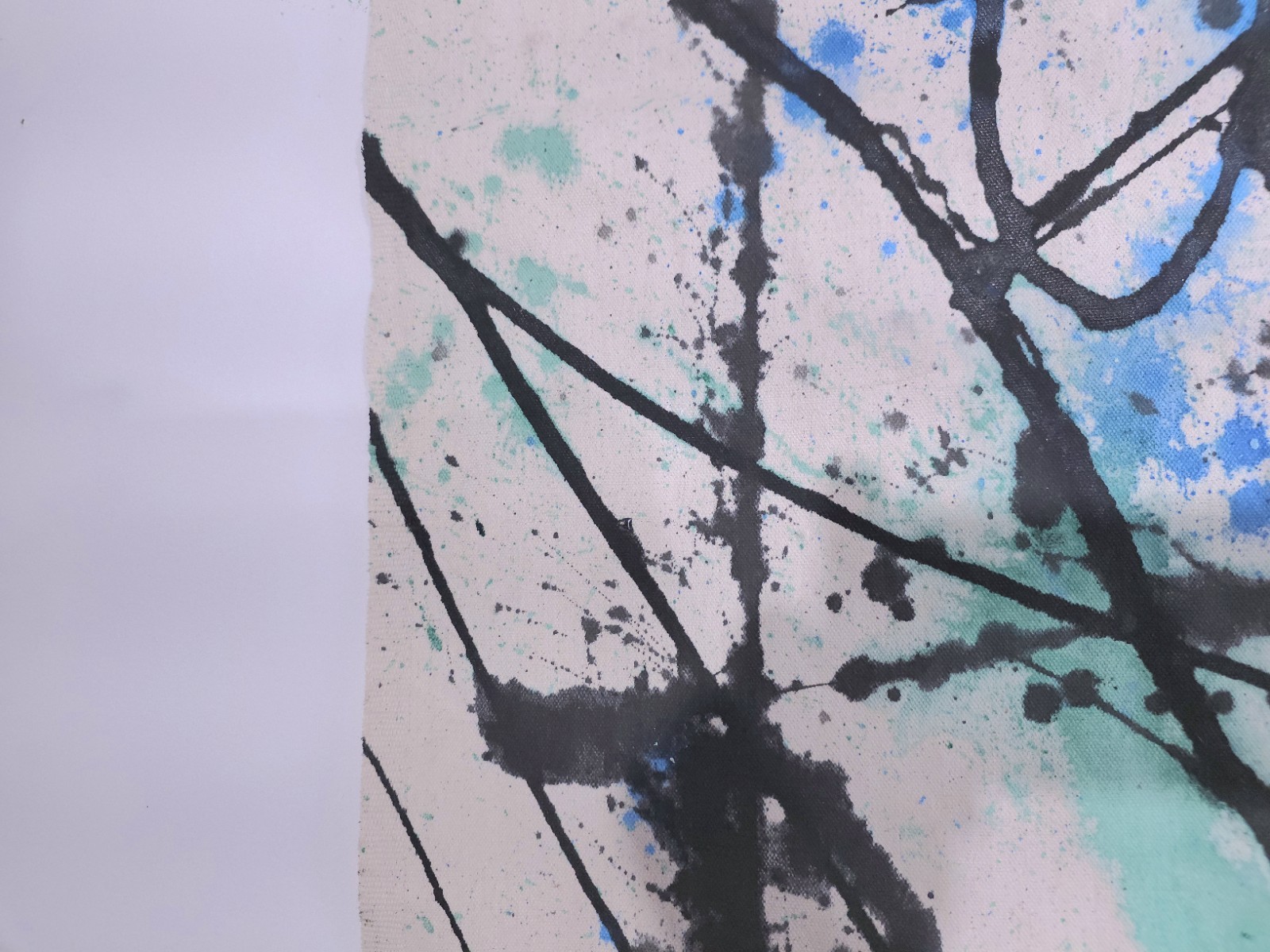 Museum Size Jackson Pollock Style Mid Century Large Abstract Painting Original