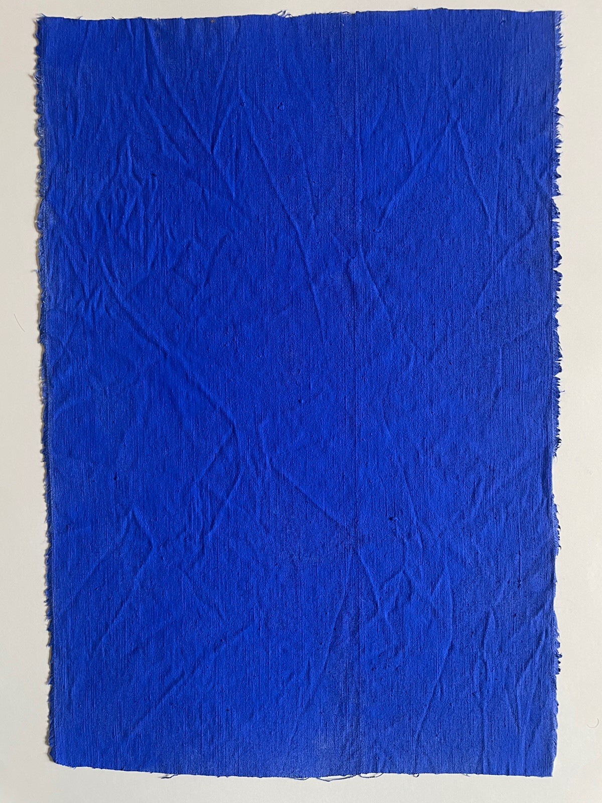 Yves Klein Monochrome Hand Painted Art Ultramarine Blue Canvas Blu France F51