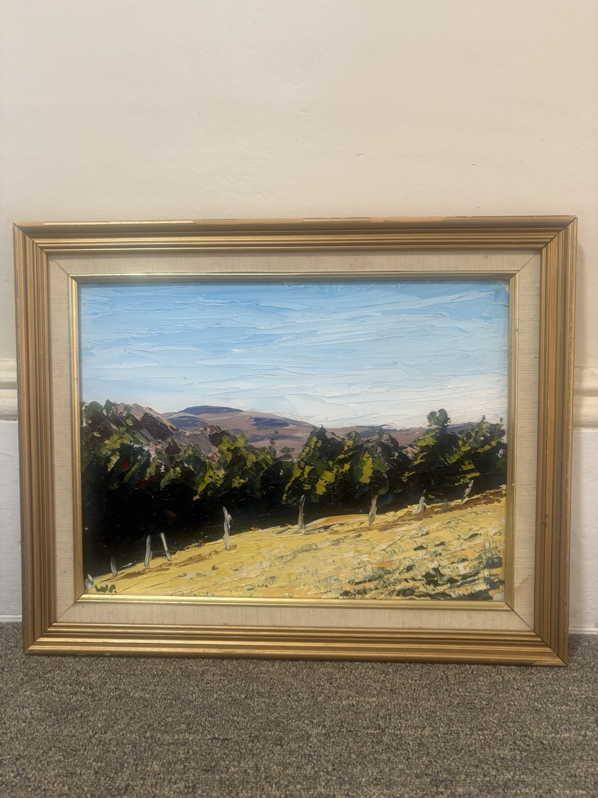 Will Parmelee Oil On Board Ranney Farm Vt Landscape Painting