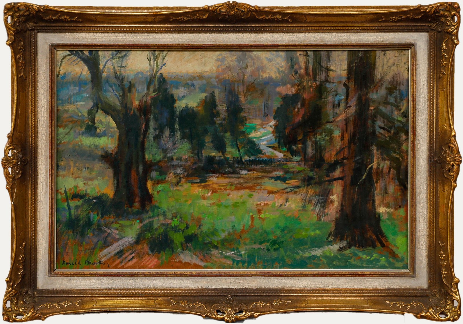 Ronald Morton (b.1918) – 1951 Oil, Autumn Paradise