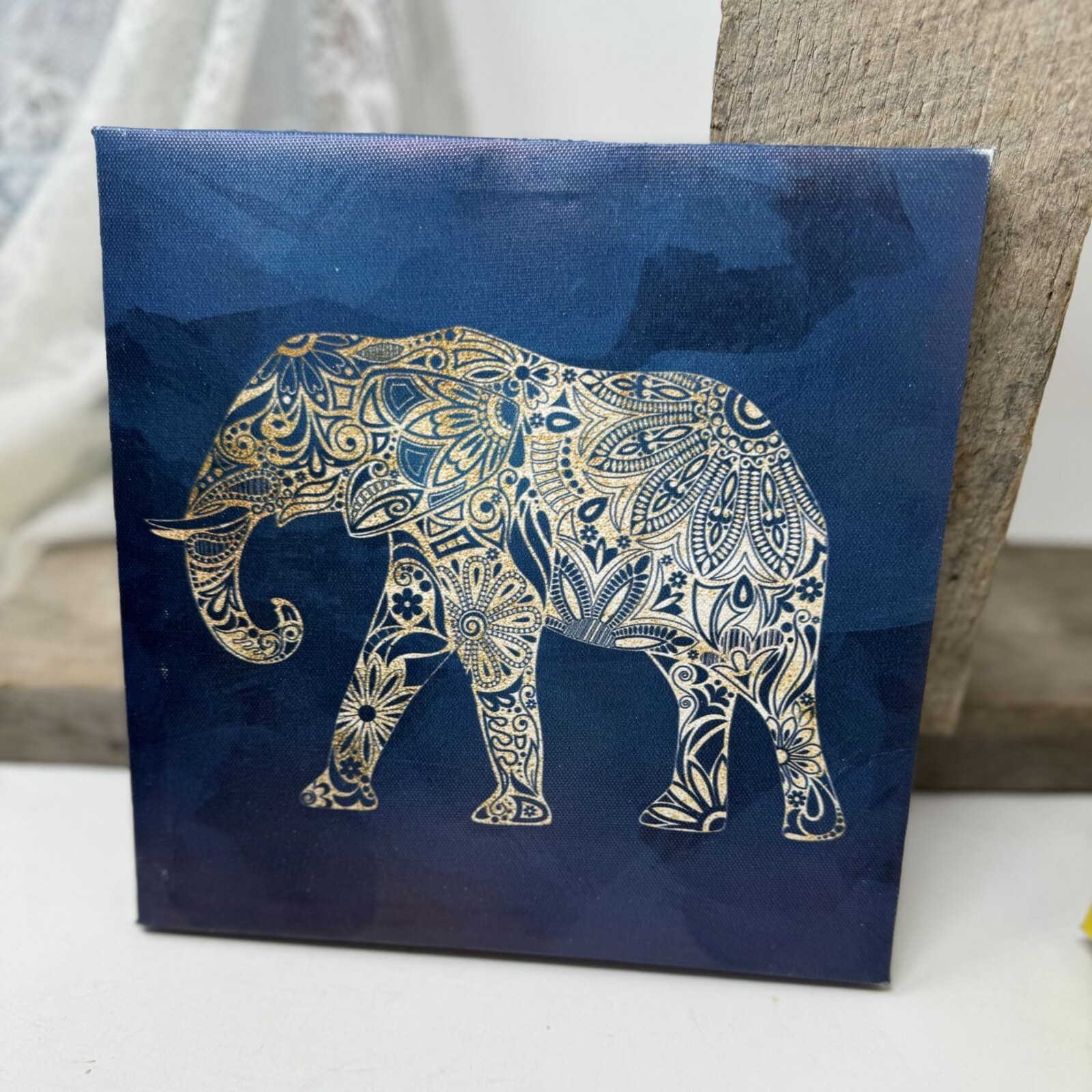 Interesting Painting Of a Elephant 8-1/2″ by *-1/2″