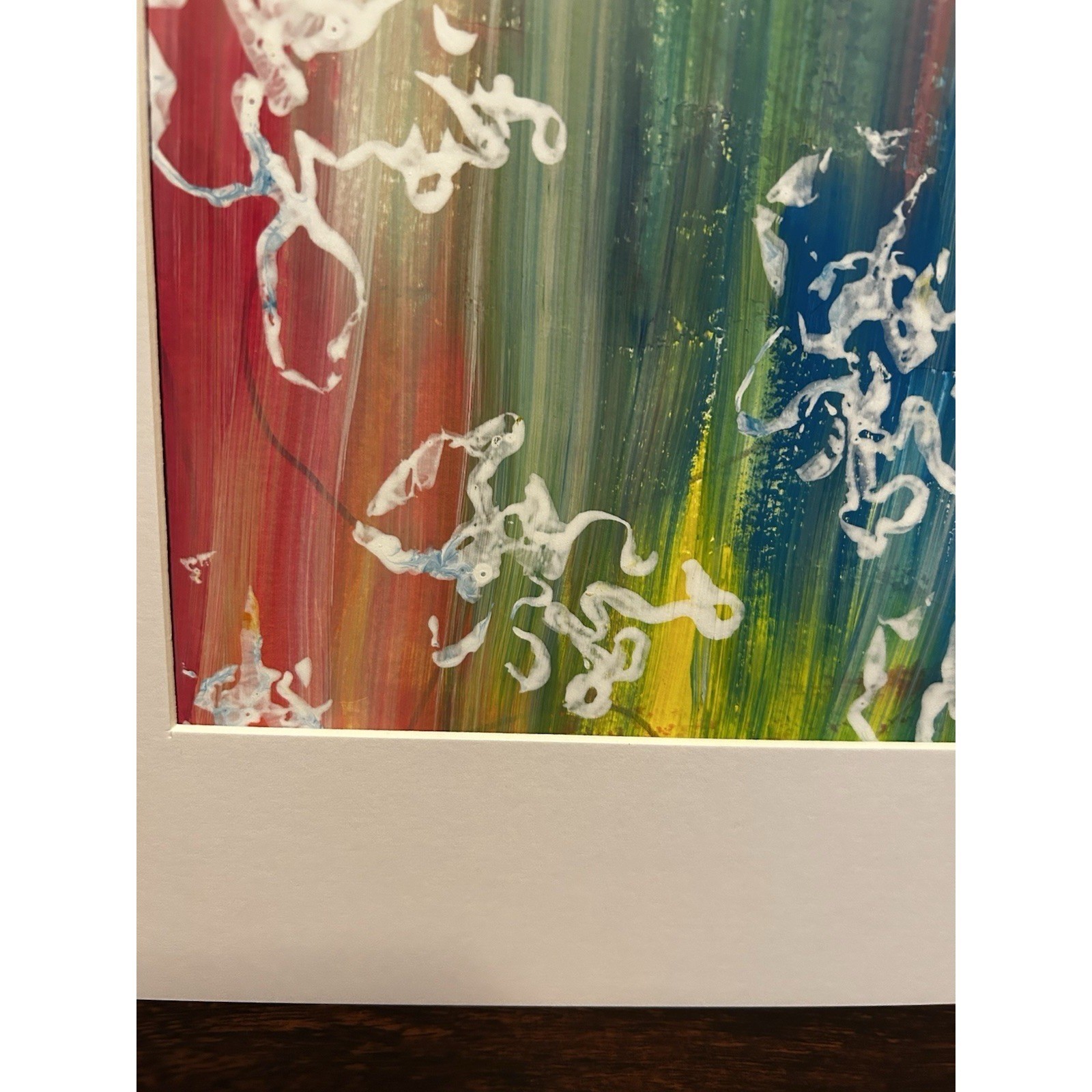Original 11X14 Abstract Expressionism Wall Art PAPER Titled Colorful Illusions