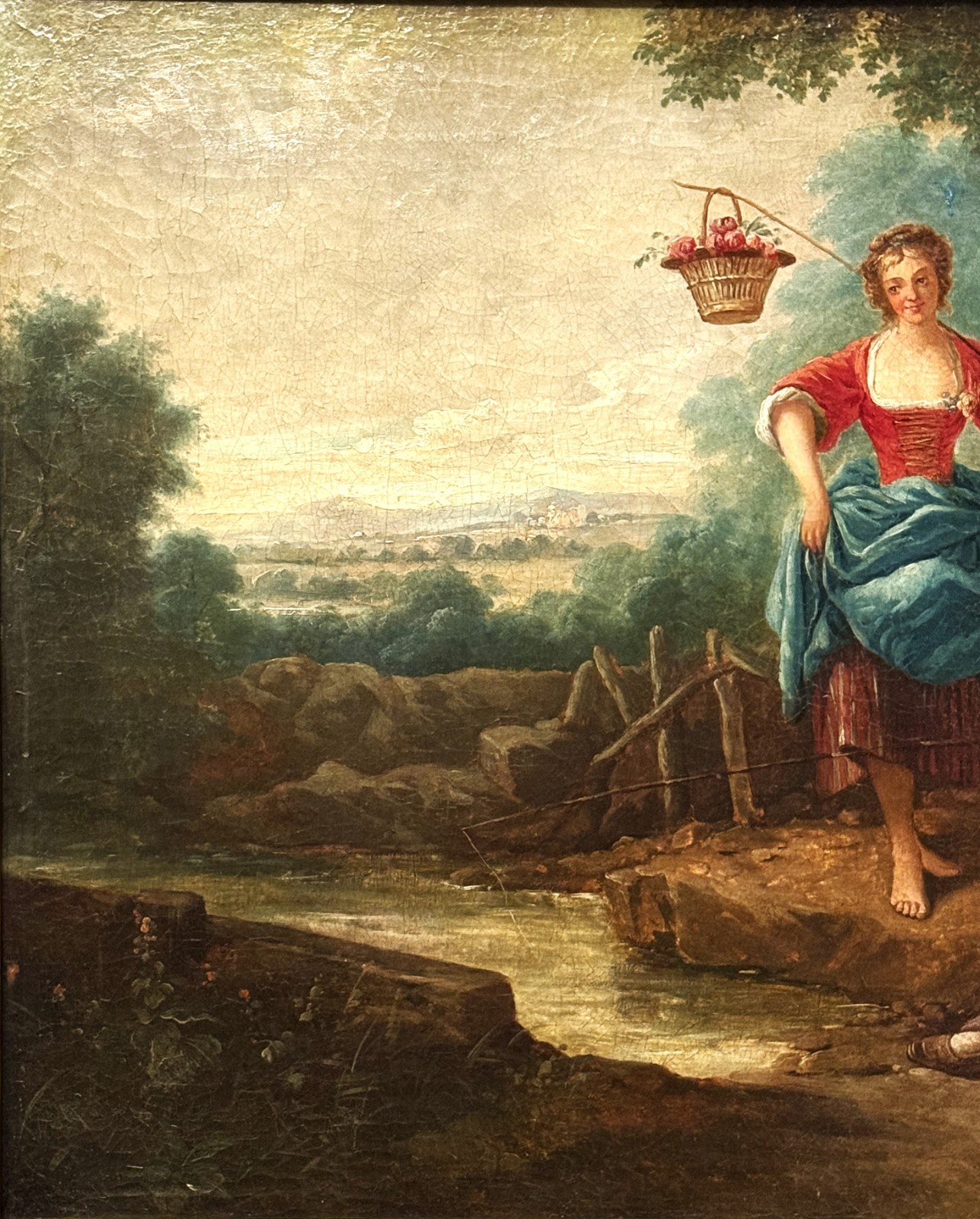 Sebastien Leclerc the Younger (French), 18th C Rococo Style O/C Pastoral Scene!