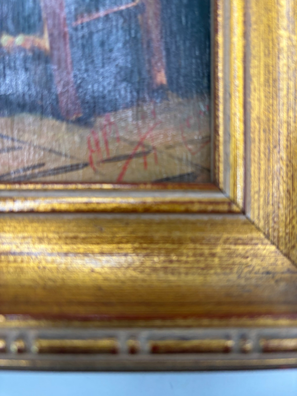 Antique Oil Painting 19th c After Gustav Adolf Kuntz ~ A Greeting From The World