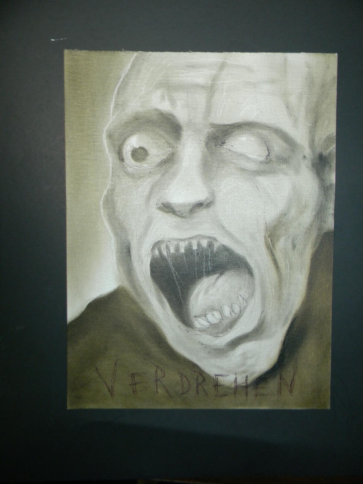 ORIGINAL Tormented ALEXANDER Todorov Horror Dark Art PERVERT Painting OOAK