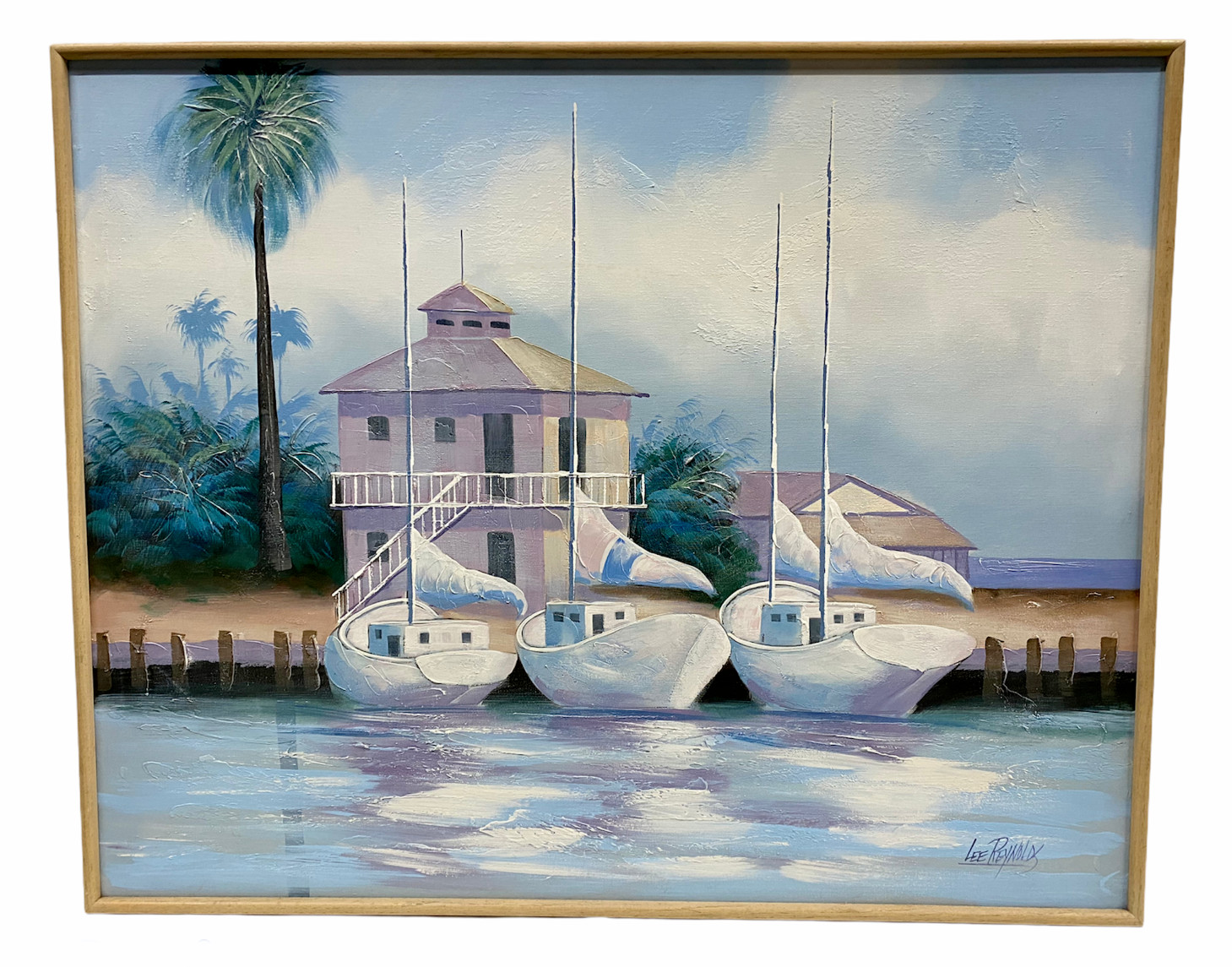 Lee Reynolds Original Oil on Canvas Large Painting signed & framed