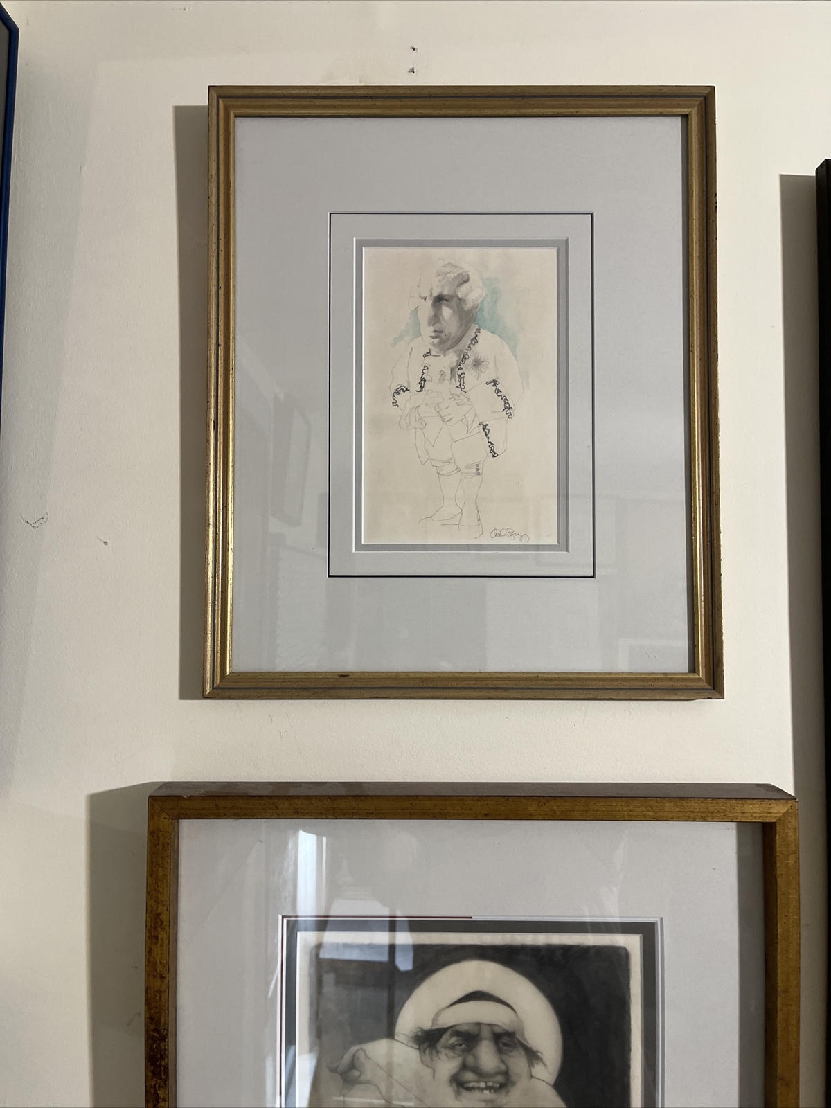 Charles Bragg Original Pencil / watercolor Barrister/ Lawyer Signed Unpublished?