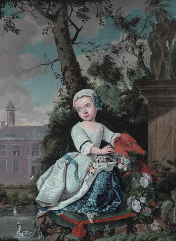 perfect oil painting handpainted on canvas»Girl with a Dog»@N10252