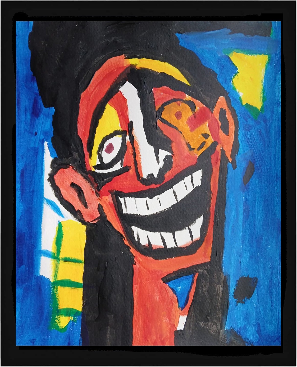 Expressionism/Abstract 11×14 My Dentist Signed Colorful Hand Made Art Painting