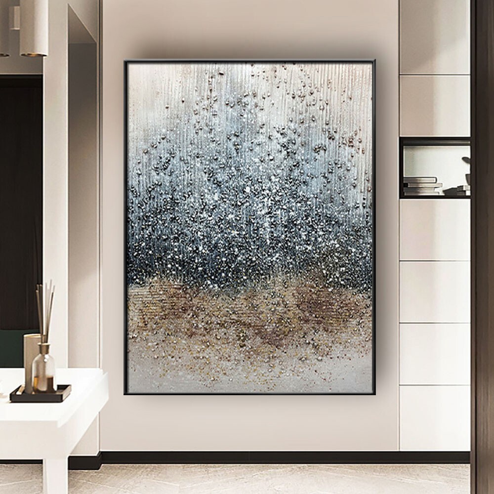 Abstract Starry Sky Earth Mural Hand Painted Oil Painting By Famous Artist