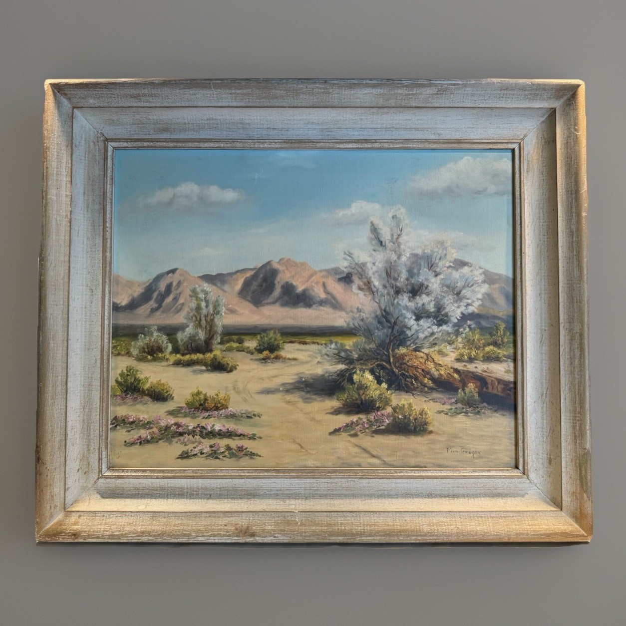 Palm Springs, California Mid Century Desert Landscape Painting