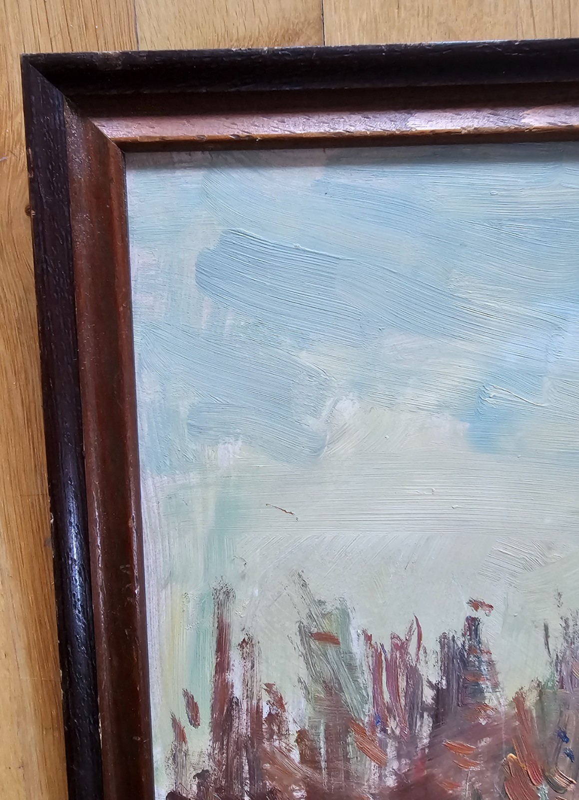 SCANDINAVIAN EXPRESSIONIST VINTAGE LANDSCAPE PAINTING ALEXANDER ROOS
