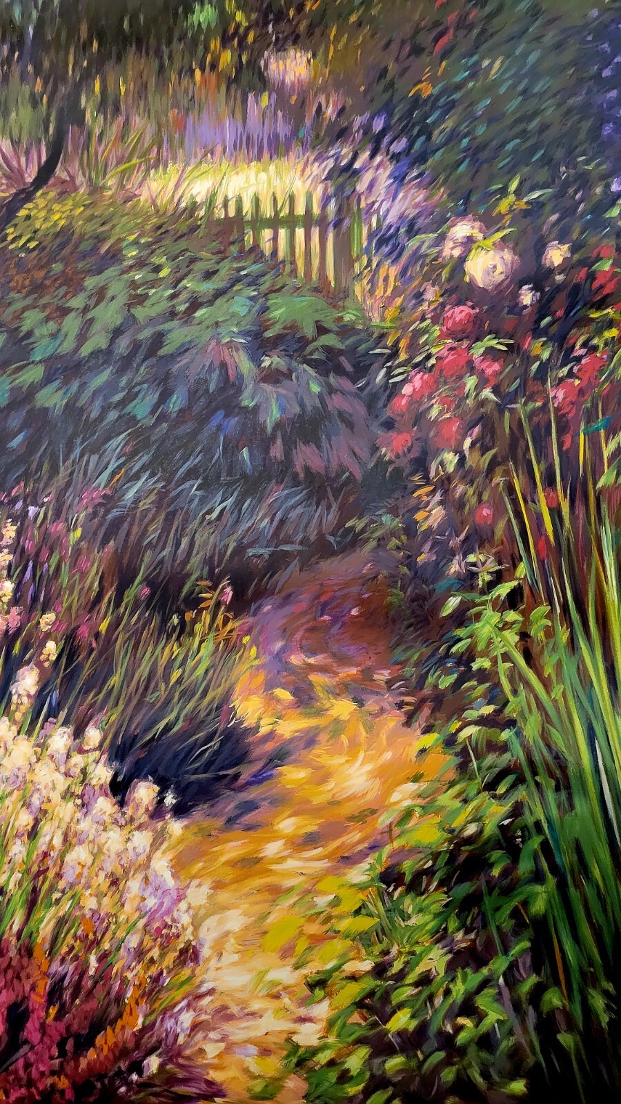 Large Unframed Garden Lithograph Print on Paper Signed By The Artist 349/350