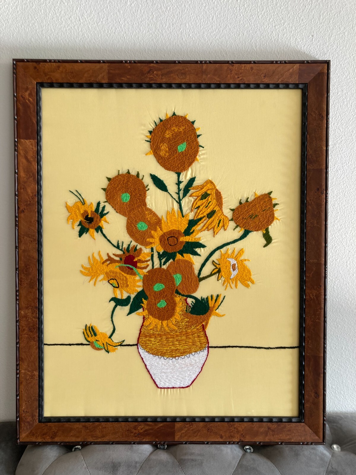 Art, Embroidery, Needle Work, Handmade 32×26