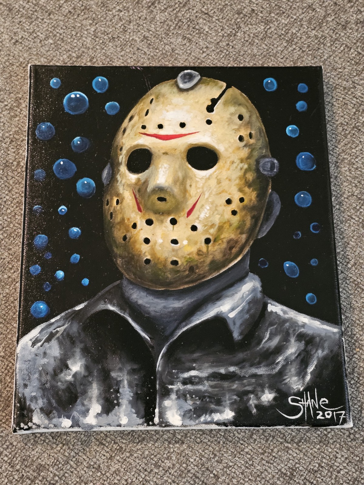 12×10 Jason Vorhees Friday The 13th Painting Horror Movie