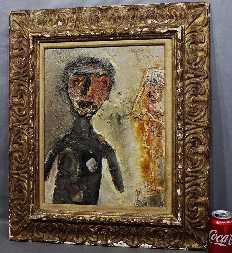 Giuseppe Napoli 1950’s New York Abstract Oil Painting Museum Masterpiece