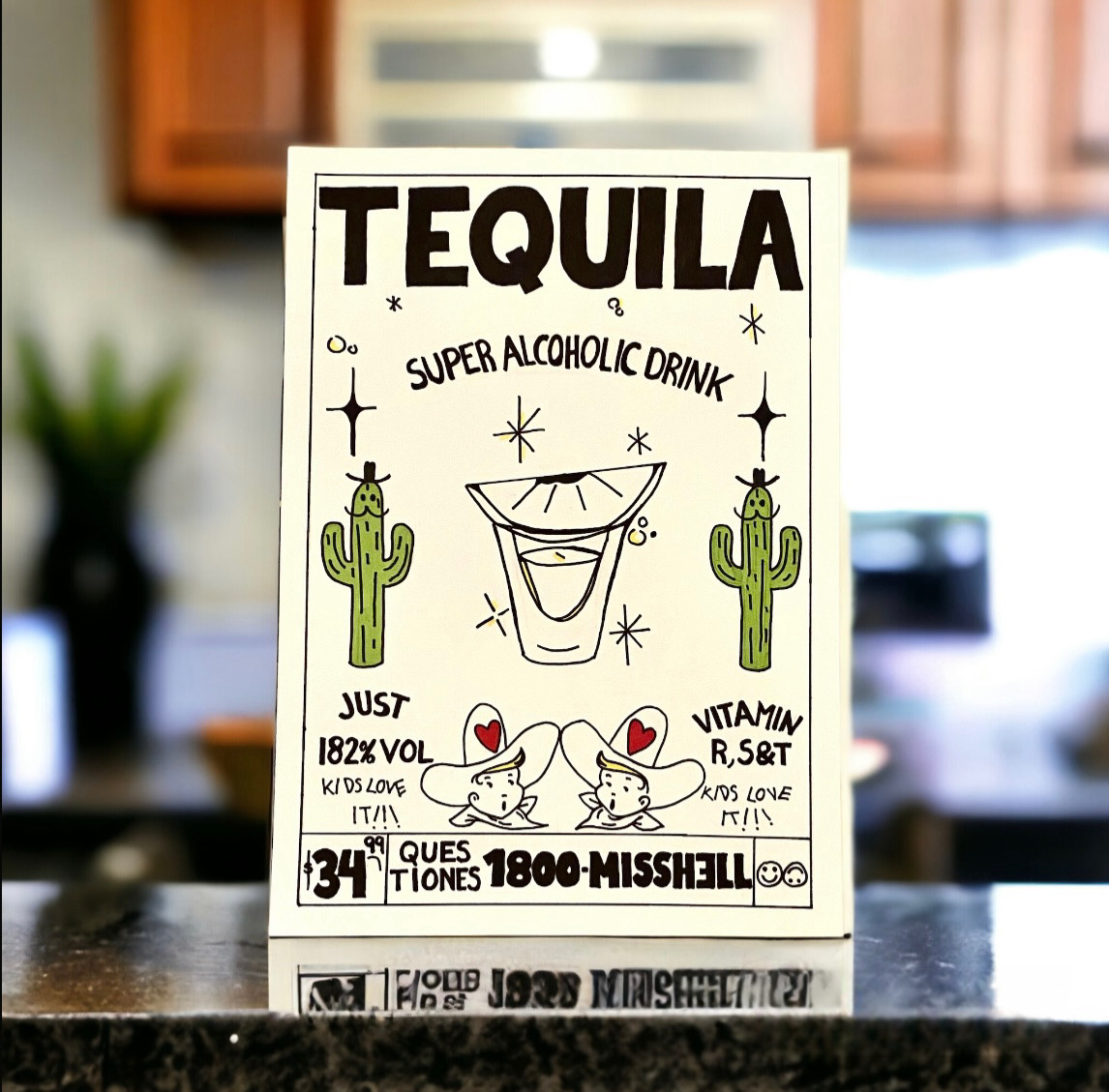 Old School Tequila Painting