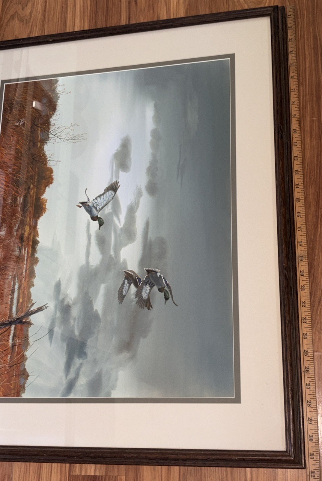 Robert Bob Binks Signed Original Mallard Duck 1979 Waterfowl Wildlife Scene USA