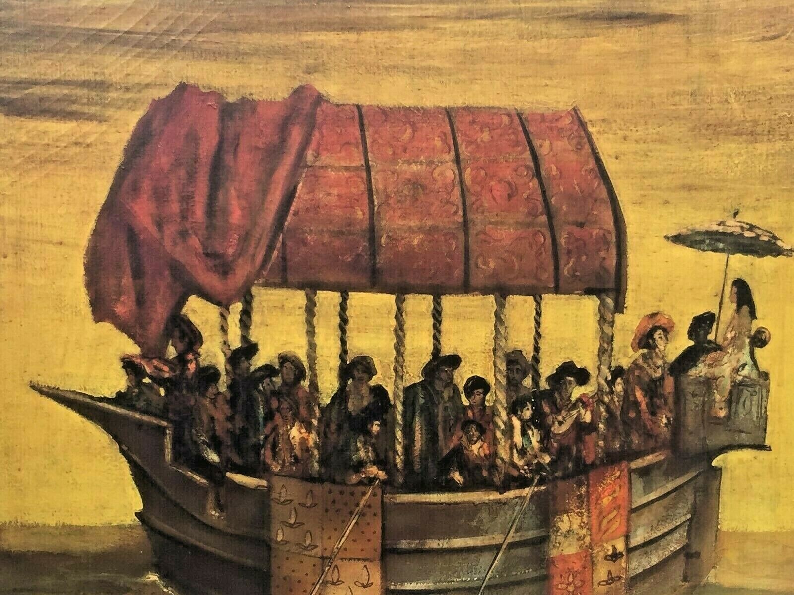 HUGE VINTAGE CALIFORNIAN ARTIST PAINTING