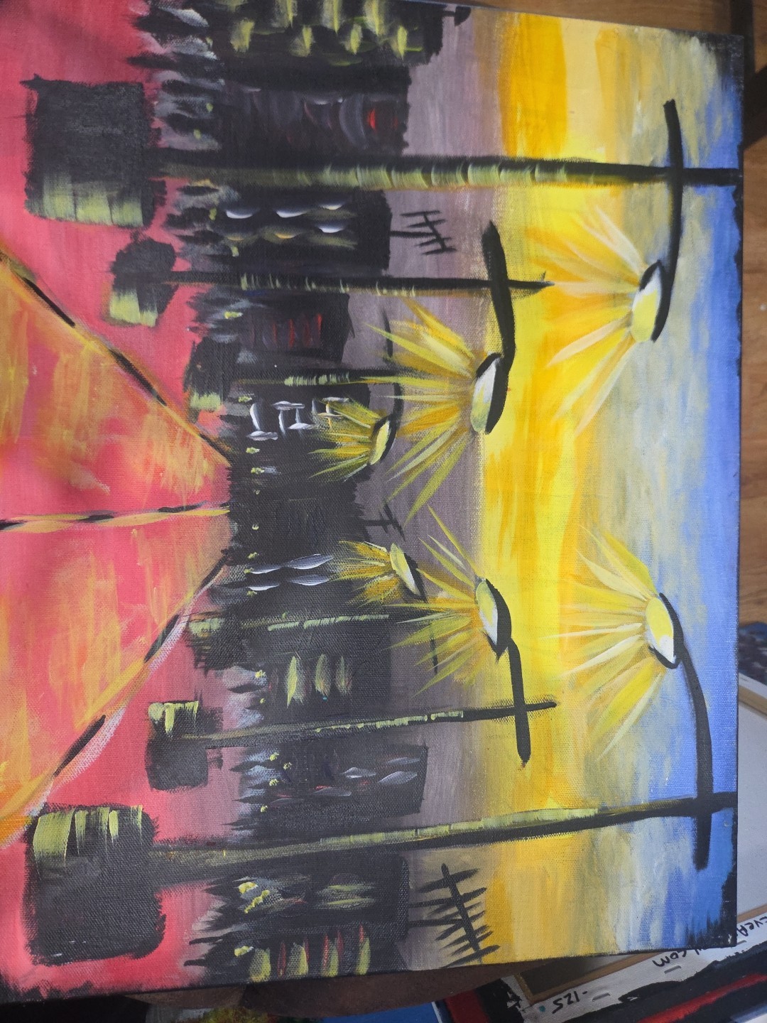 Folk Art Painting 20″ x 16″
