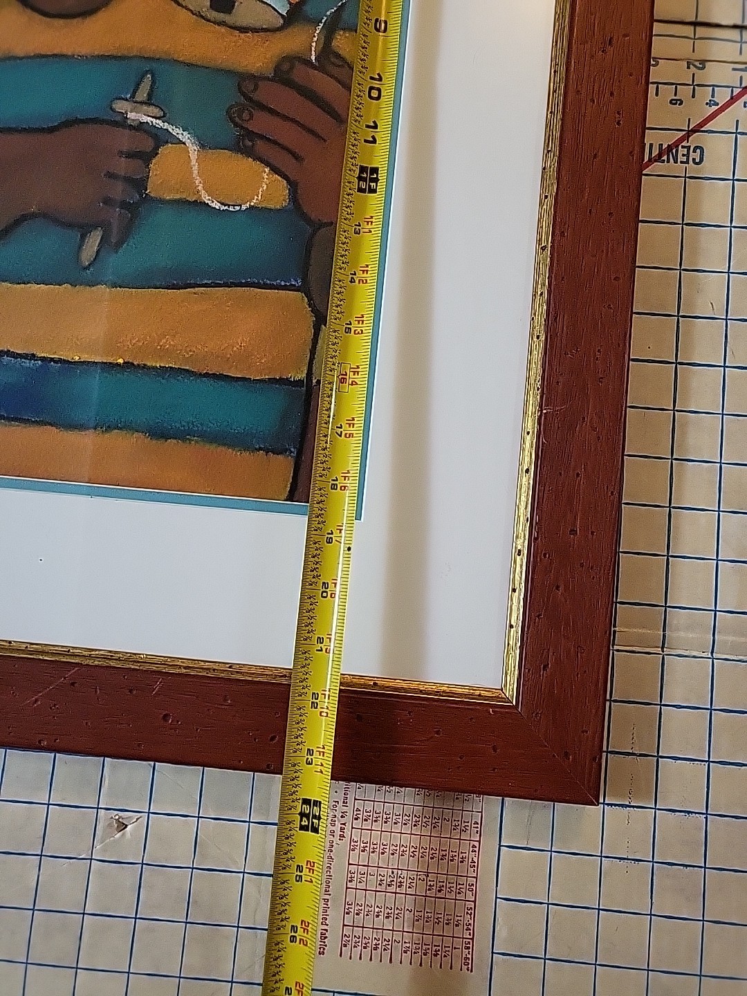 Victor Uhthoff Original Painting gouache «El Balero» Pastel 1999 Framed Mexico