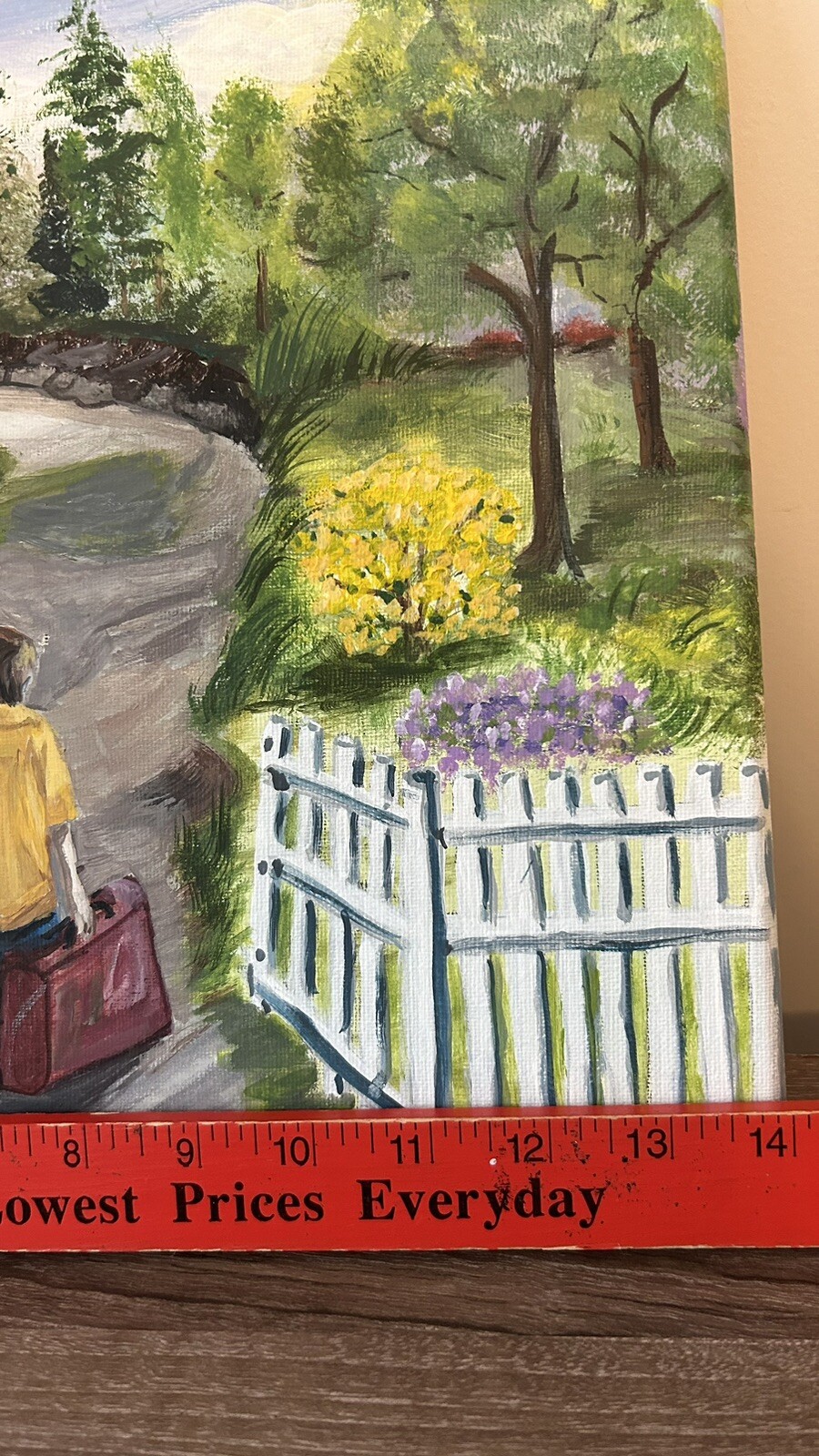 Original Dated Painting On Canvas Runaway By Juanita Malcolm 11×14