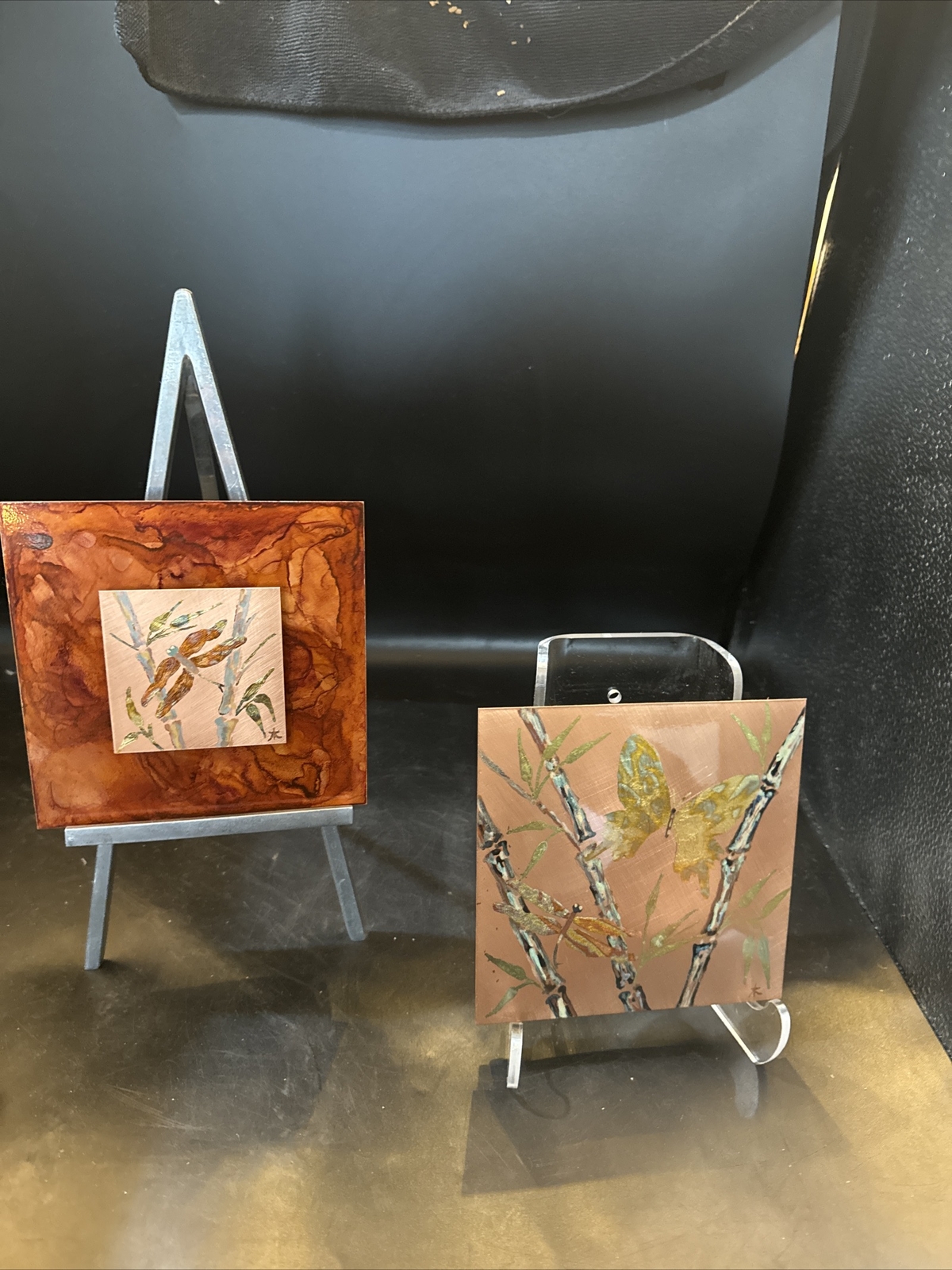original artwork Thornapple Designs 2 Copper Paintings Lori Kammeraad