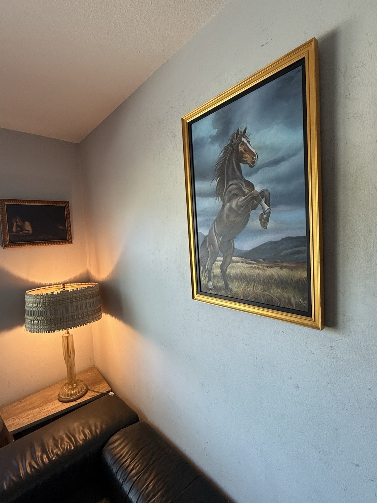 BRUCE STOLL WILD STALLION HORSE IMPRESSIONIST OIL PAINTING WESTERN EQUESTRIAN