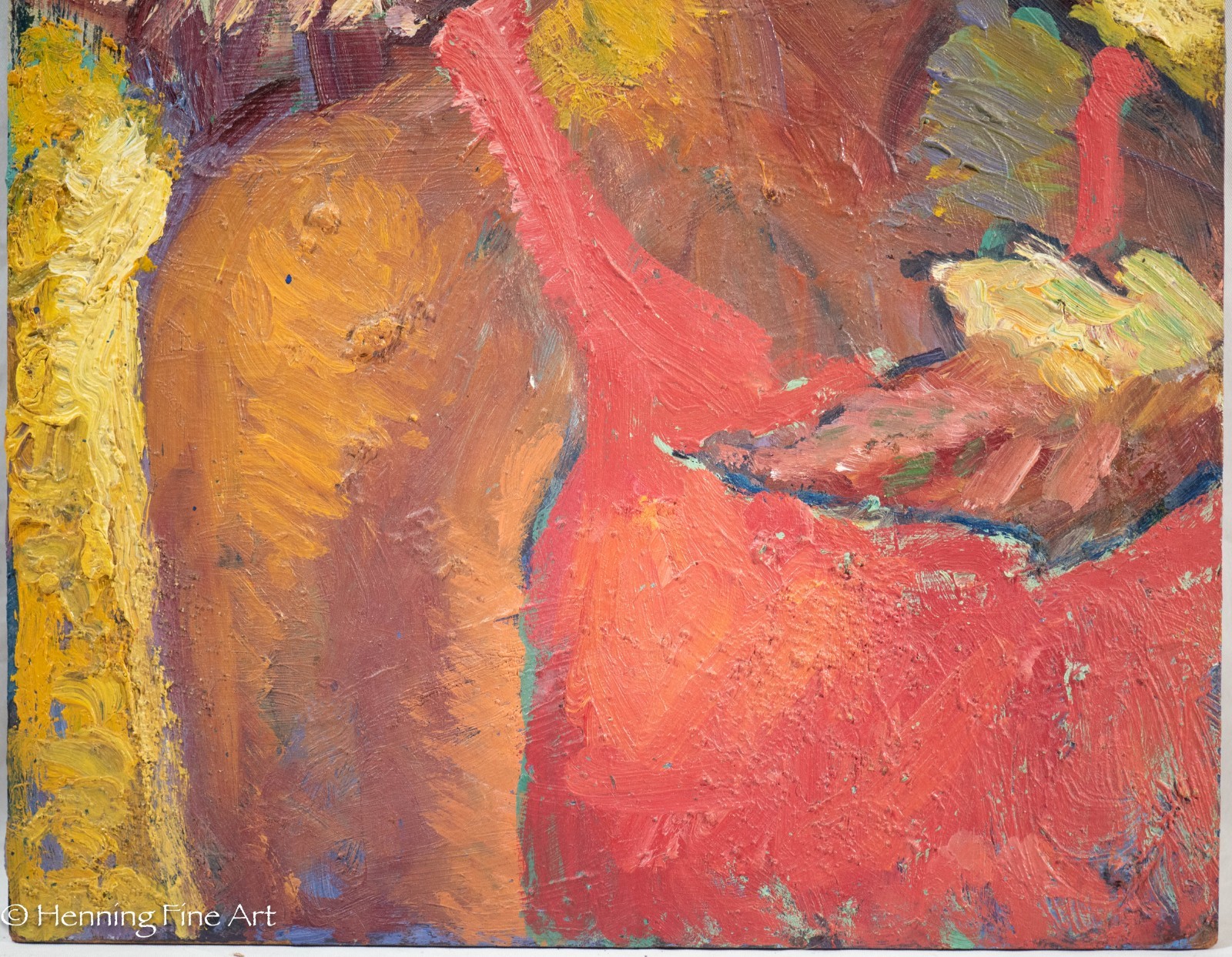 Beautiful Impressionist Female Portrait by M. Tuffnell «Madonna of the Shell» 88