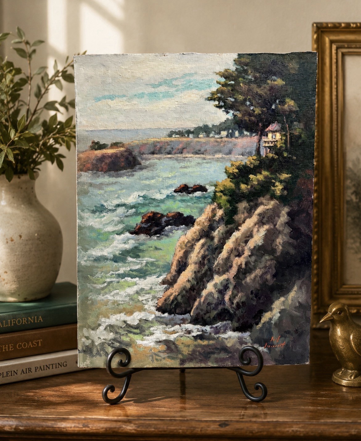 Mark Monsarrat Original Plein Air Oil Painting “High Perch” (2017)
