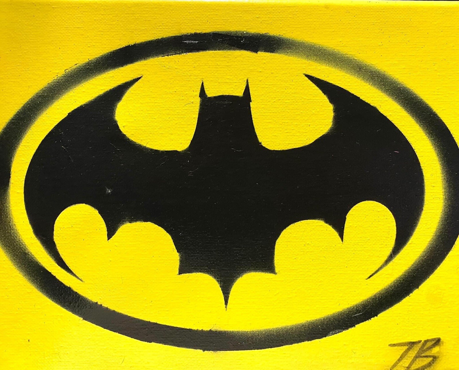 Batman Logo On Canvas