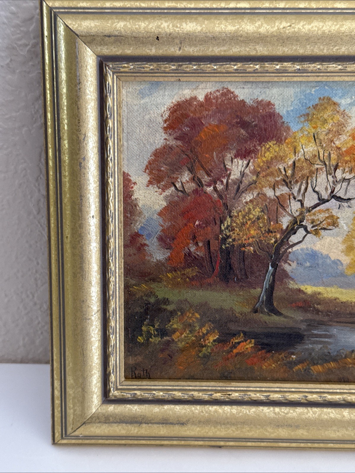 Edward Andreas Roth California Artist Oil Painting Framed Artwork