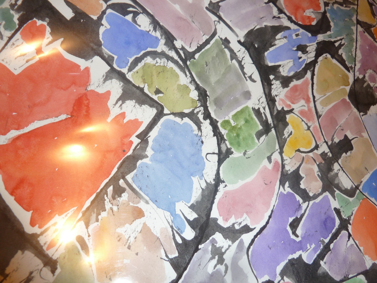 Mixed Media Abstract Expressionist Painting by Jacob Semiatin