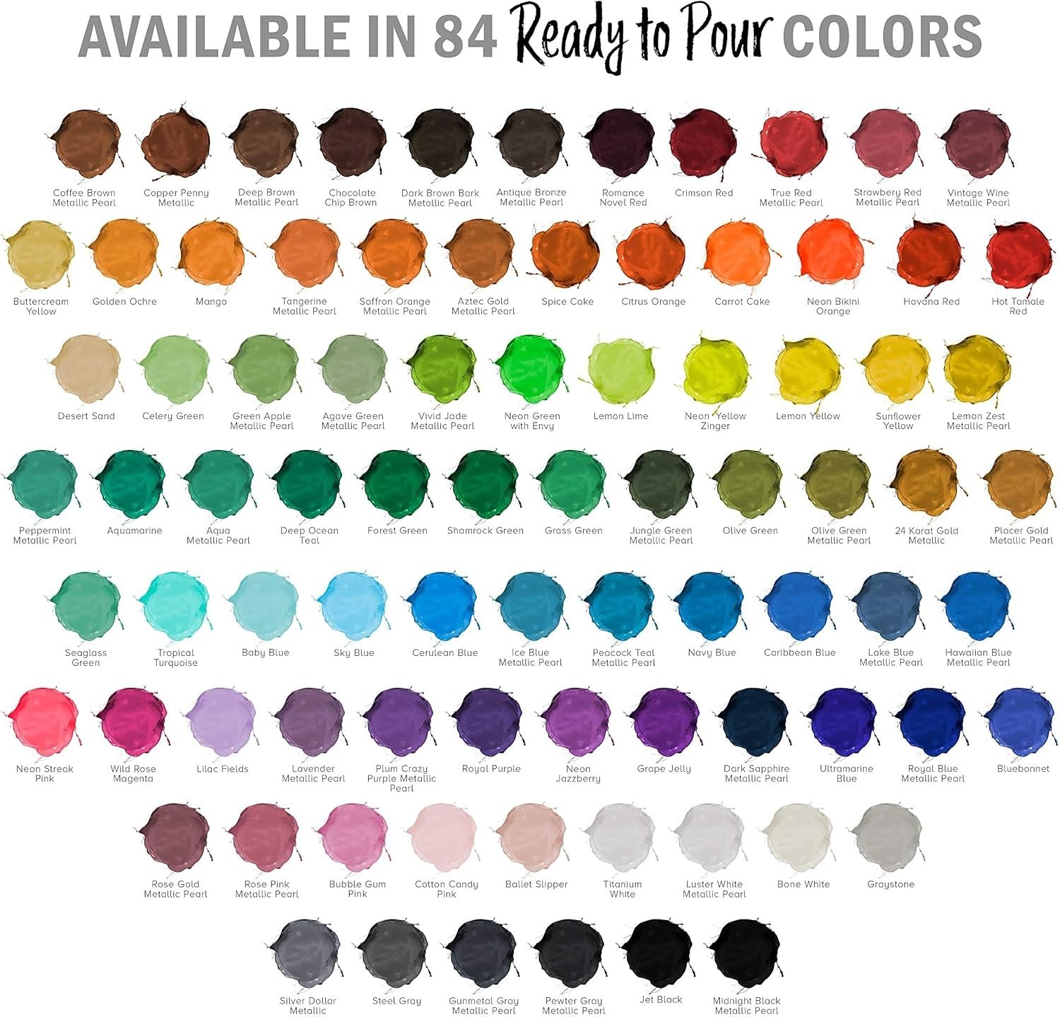 Ready to Pour Jet Black Acrylic Paint, 32 Fl Oz – Perfect for All Craft Surfaces