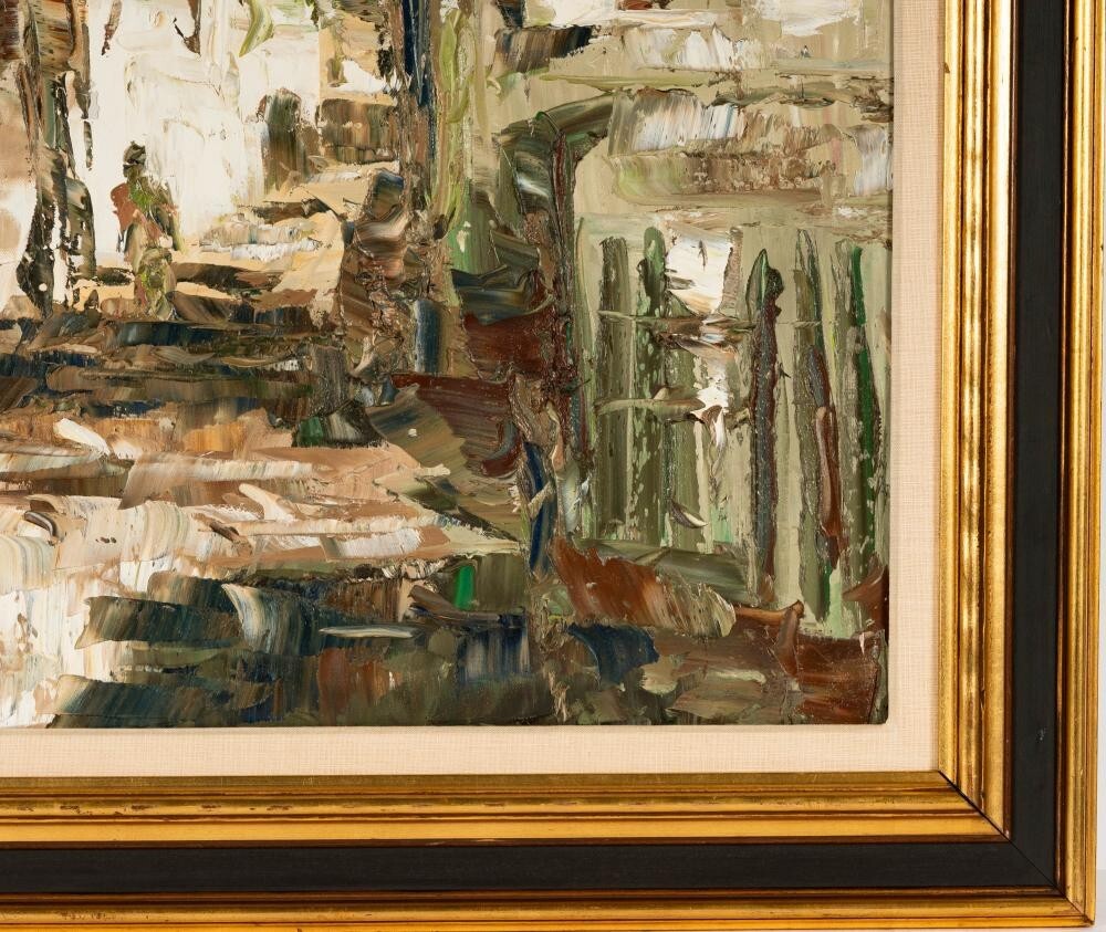 George Speck, United States 20th Century, Shadow Patterns Abstract painting