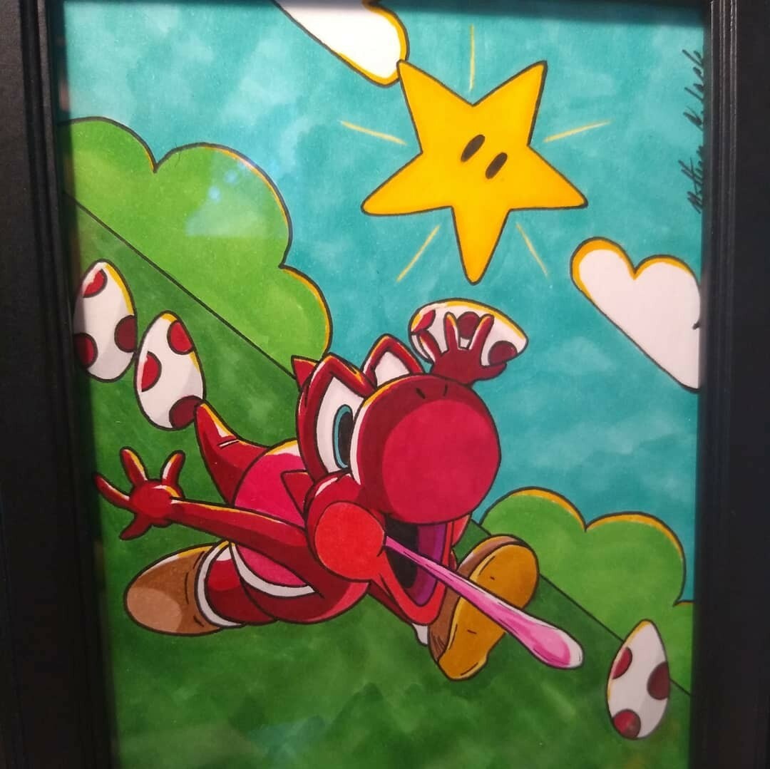 Custom video game Copic Marker Drawings Nintendo/Pokemon