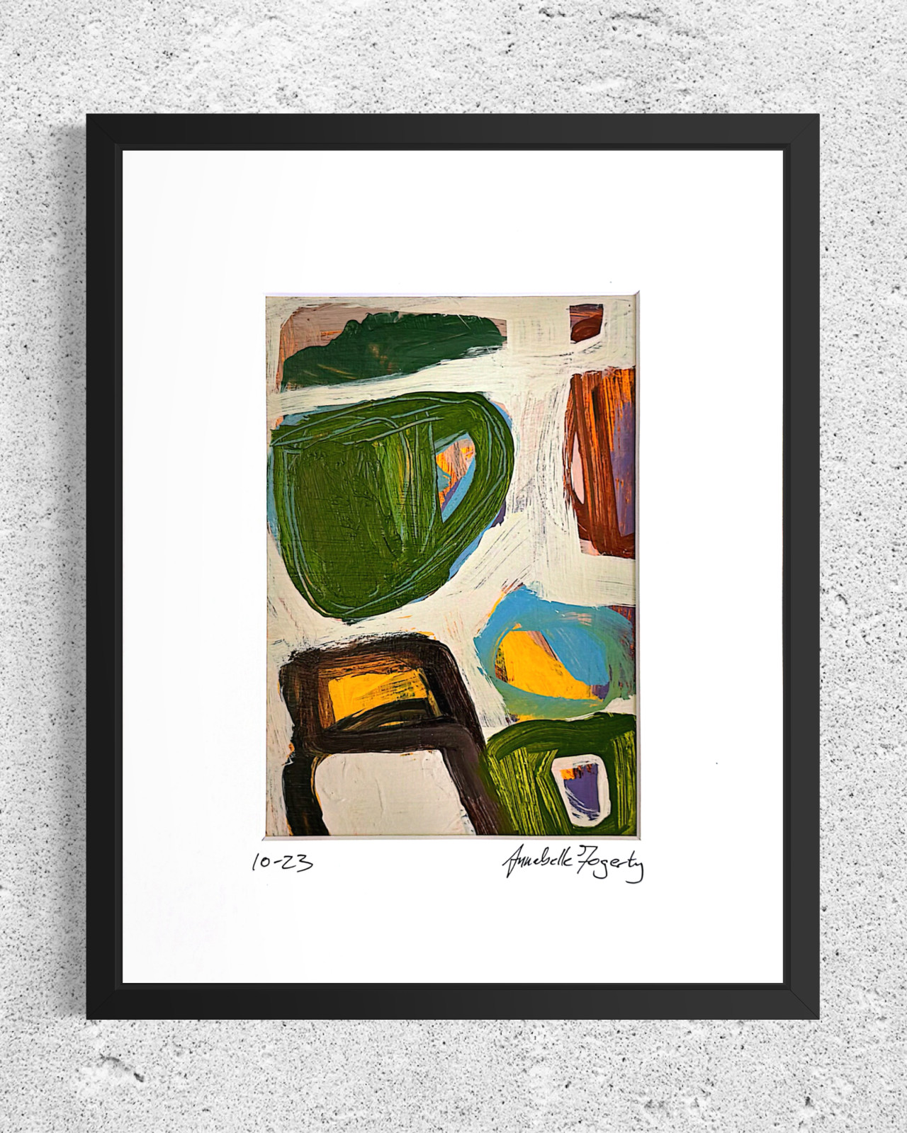 Set Of 4 Original Still Life Collage 8×10 Matted Contemporary Kitchen Wall Art