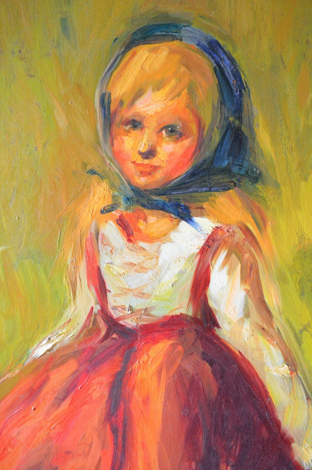 DULCE BEATRIZ 1931-2021 LARGE OIL PAINTING WOOD PANEL SIGNED MASTER CUBAN ARTIST