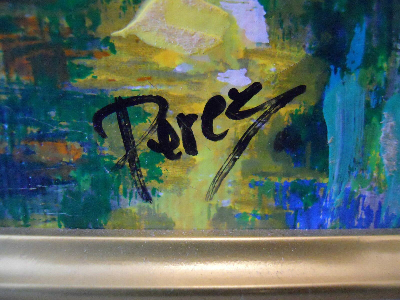 Alex Perez Hilltop II Framed Numbered 12/150 Painting Hand Signed Canvas 27×24