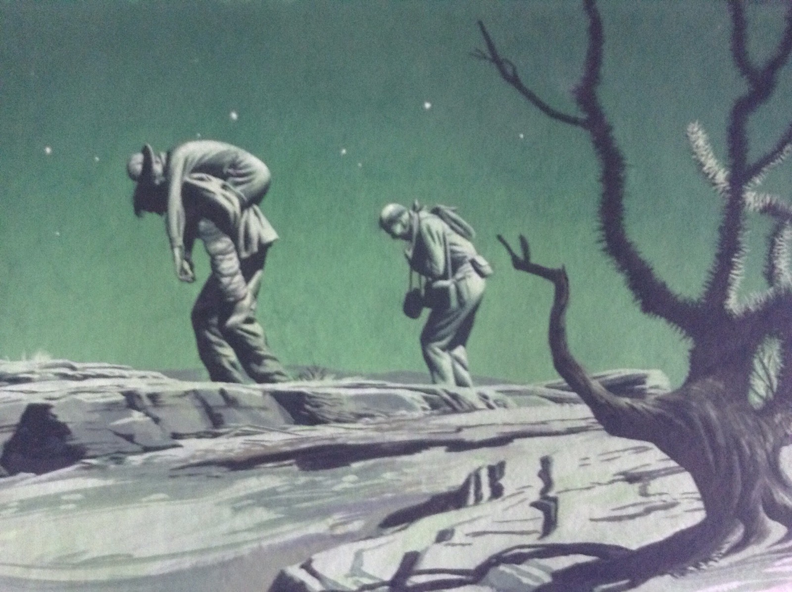 J. R. BINGHAM Original Listed Signed Vintage Illustration War Sat Eve Post 1947