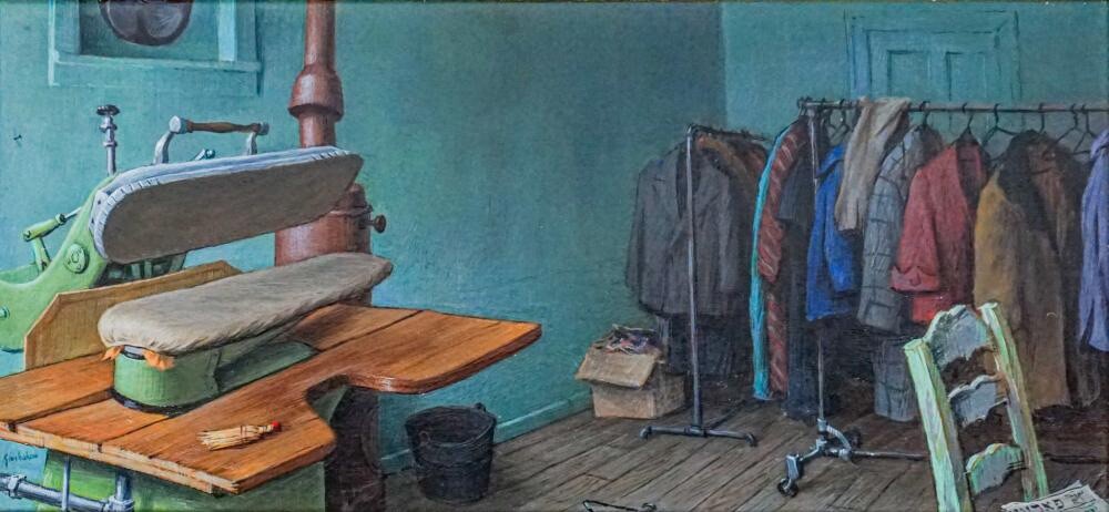 Jacob Glushakow Maryland Baltimore Oil On Board.