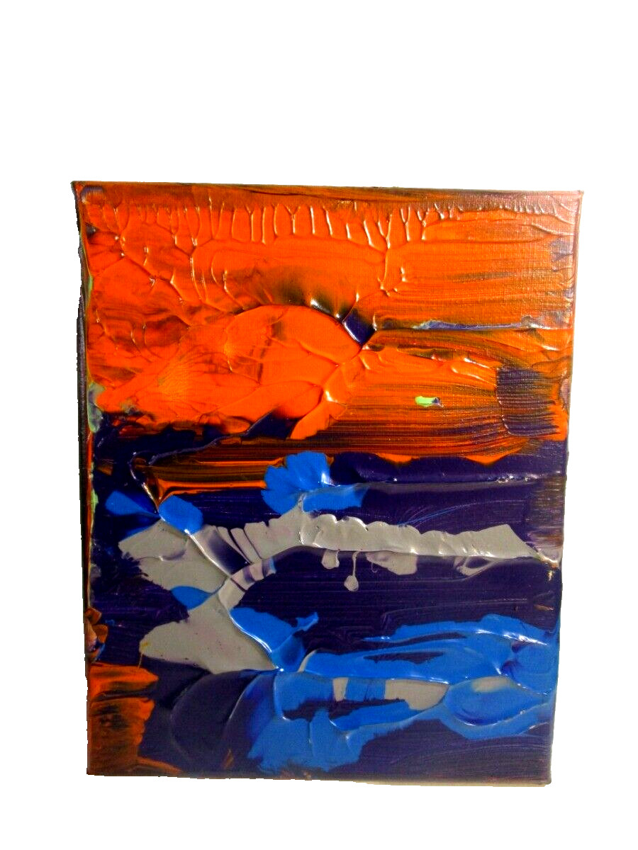 Musk yai Abstract Painting/on Canvas 8×10 READY TO HANG 1OAK